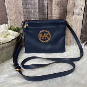 NEW - Michael Kors Leather Fulton Crossbody Bag